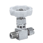 for Stainless Steel, SUS316  VHP Needle Stop Valve, Half Type (VHP-04-3) 