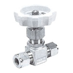 for Stainless Steel, SUS316 VUP NEEDLE STOP VALVE, Union Type (VUP-6-0) 