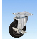 Silent Flow Caster, Swivel (with Rotation Stopper) PCJCS Type, Sizes 100 mm to 150 mm (PCJCS-125) 