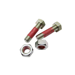 Hex Bolts LOCTITE "Precoat" 204 (SUS) with 10mm Coating Applied at 1-2 Gaps From The Tip (HXN204-SUS-SA10-M8X30) 