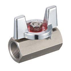 Stainless Steel Ball Valve BSS Series Butterfly Handle Type (BSS-22-08RC) 