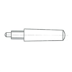S45C-Q Taper Pin With External Thread (STP-Q-12X30) 