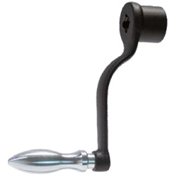 Crank Handle  ·  DIN 468 Goose Neck Type, with Square Groove DIN 79 (24330.0371) 
