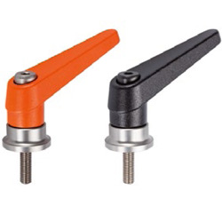 Adjusting Clamping Lever  ·  Axis Bearing, Stainless Steel, Male Screw Type