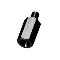 Aluminum Spacer (Hexagonal/for Short-Interval Stacking) Black Anodized / MSL-BE