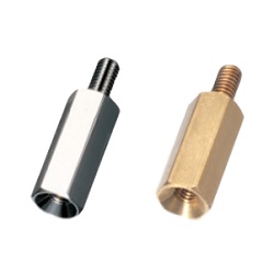 Brass Spacer (Hexagonal, For Flat Head Screw Fastening) KSB-BE/KSB-BNE