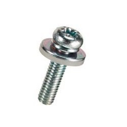 Steel Pan-Head Screw (With SW / PW [Large] / KW) / F-0000-S2NE