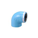 PQWK Fitting for Bracket Connection, Malleable, A-Shaped Elbow (Includes Deep Plastic Screw) (PQWK-ARL-25X20A) 