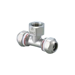 Mechanical Fitting Water Faucet T for Stainless Steel Pipes (ZLWT-13X15A) 