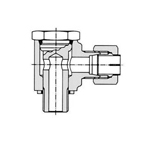 Flareless Fitting for Anti-Vibration Fitting NE Type Steel Pipe Type - Stud Elbow (B Type) (KMB21-060N) 