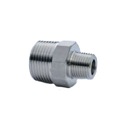 Stainless Steel Screw-in Pipe Fitting, Reducing Hex Nipple (304STNR-10X8) 