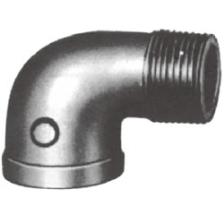 Screw-In Malleable Cast Iron Pipe Fitting, Street Elbow (with Collar) (SL-B-3/8) 