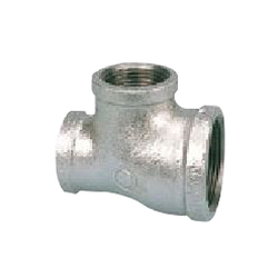 Screw-In Malleable Cast Iron Pipe Fitting, Reducing Tee with Collar (Small Branch Diameter) (BRT-B-21/2X21/2X3/4) 