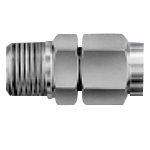 Junron Stainless Steel Fitting, Nipple (N-10X8-PT3/8-SUS) 