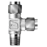 Junron Stainless Steel Fitting Service Tee (TB-6X4-PT1/4-SUS) 