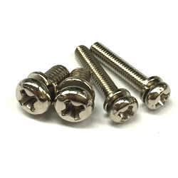 Washer Insertion Screw - Stainless+Round Head Screw = Single/Double Screws (KN-257/258)