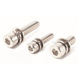 Washer Insertion Screw - Stainless Double Screw Hexagon Wrench Bolt (KN-267) (KN-267-M4-25) 