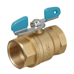 Brass General-Purpose Type 600 Screw-in Ball Valve (Butterfly Shaped Handle) (TKW-25A) 