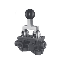 Manual valve lever type 3-position 5-port
