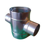 Stainless Steel Duct Fitting Cross Pipe 