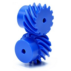 Helical Gear m3 Blue (Polyacetal)
