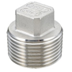 Stainless Steel Screw-in Type Pipe Fitting, Plug "P" (SUS304-P-1/4B) 