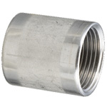 Stainless Steel Screw-in Pipe Fitting, Straight Socket "S" (SUS304-S-3/8B) 