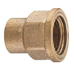 Copper Tube Fitting, Copper Tube Fitting for Hot Water Supply, Copper Tube Water Faucet Socket (M150C-3/4X22.22) 