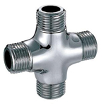 Auxiliary Material for Piping, Fitting, and Plumbing, Fitting for Water Supply Piping, Plated Fittings - Outer Screw Cross - M149GKM