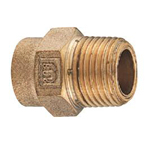 Copper Tube Fitting, Copper Tube Fitting for Hot Water Supply, Copper Tube External Threaded Socket (M154GS-1/2X15.88) 