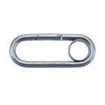 Stainless steel petite carabiners (with ring) (MMPL060) 