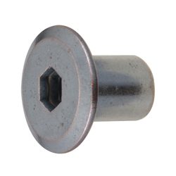 Joint Connector Decorative Nut A Type (Hex Socket) (HEXJCN-M6-12-NI) 