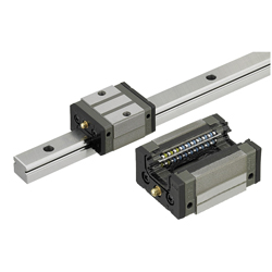 Linear Guides for Medium Load - Stainless Steel - With Plastic Retainers, Interchangeable, Light Preload