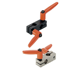 Super Compact Strut Clamps / Strut Clamps - Equal Dia., Perpendicular Configuration with Clamp Levers (KKST35) 