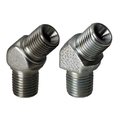 Fitting for Hydraulic Pressure / Water Pressure, 45° Elbow Type, Male Thread for Both PT / PF, -45° Elbow / Female- (YCWPF22F) 