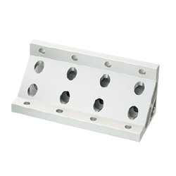 8-45 Series (Groove Width 10 mm) - For 4-Row Grooves - Extruded Extra Thick Bracket for 200 Square (HBLPQ8-200-C-SET) 