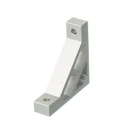Extruded Brackets - For 1 Slot - For 6 Series (Slot Width 8mm) Aluminum Frames - Ultra Thick Brackets (Perpendicularly Machined) (HBKUS6-SSU) 