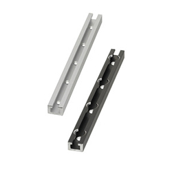 Rails for Switches and Sensors - L Configurable, Hole Position Configurable, Through Hole / Notched Hole (Shape A)