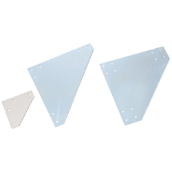 Sheet Metal Bracket For 8-45 Series (Slot Width 10mm) Aluminum Frames - Triangle-Shaped (SHPTCUL8-SET) 