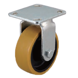 Casters - Heavy Load - Wheel Material: Urethane - Fixed Type (C-CTHK125-U) 