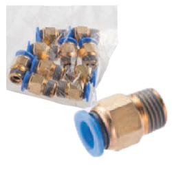 One-Touch Couplings - Male Thread Fittings (Square) (PACK-EPFH4-M5) 