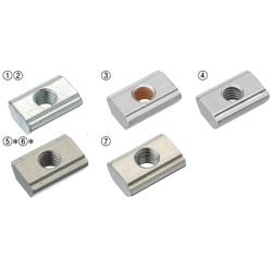 For 6 Series (Slot Width 8mm) - Post-Assembly Insertion - Stopper Nuts (PACK-HNTA6-6) 