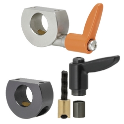 Shaft Collar Compact with Clamp Lever - Wedge - D Cut