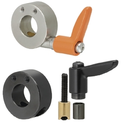 Shaft Collar Compact with Clamp Lever - Side Mount Hole (SCWJM15-B) 