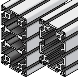 Aluminum Frame 5 Series/slot width 6/40x60, 40x80mm (KNFS5-4060-4000) 