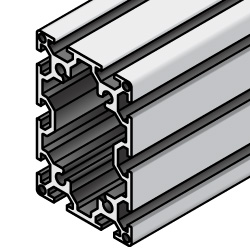 Aluminum Frame 6 series Rectangular 60 × 90 mm 4 Side Slots (KNEFS6-6090-4000) 