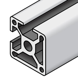 Aluminum Frame 8-45 Series Square 45 × 45 mm 2 Side Slots (KHFSLT8-4545-4000) 