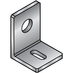 L-Shaped Finishing Angle Mounting Plate / Bracket -Custom Dimensions Type- LAFSN