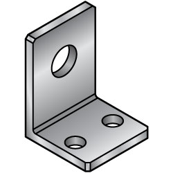 L-Shaped Finishing Angle Mounting Plate / Bracket -Custom Dimensions Type- LAFSD