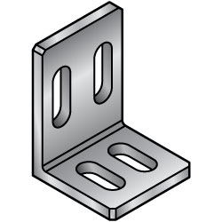 L-Shaped Finishing Angle Mounting Plate / Bracket -Custom Dimensions Type- LAFNW